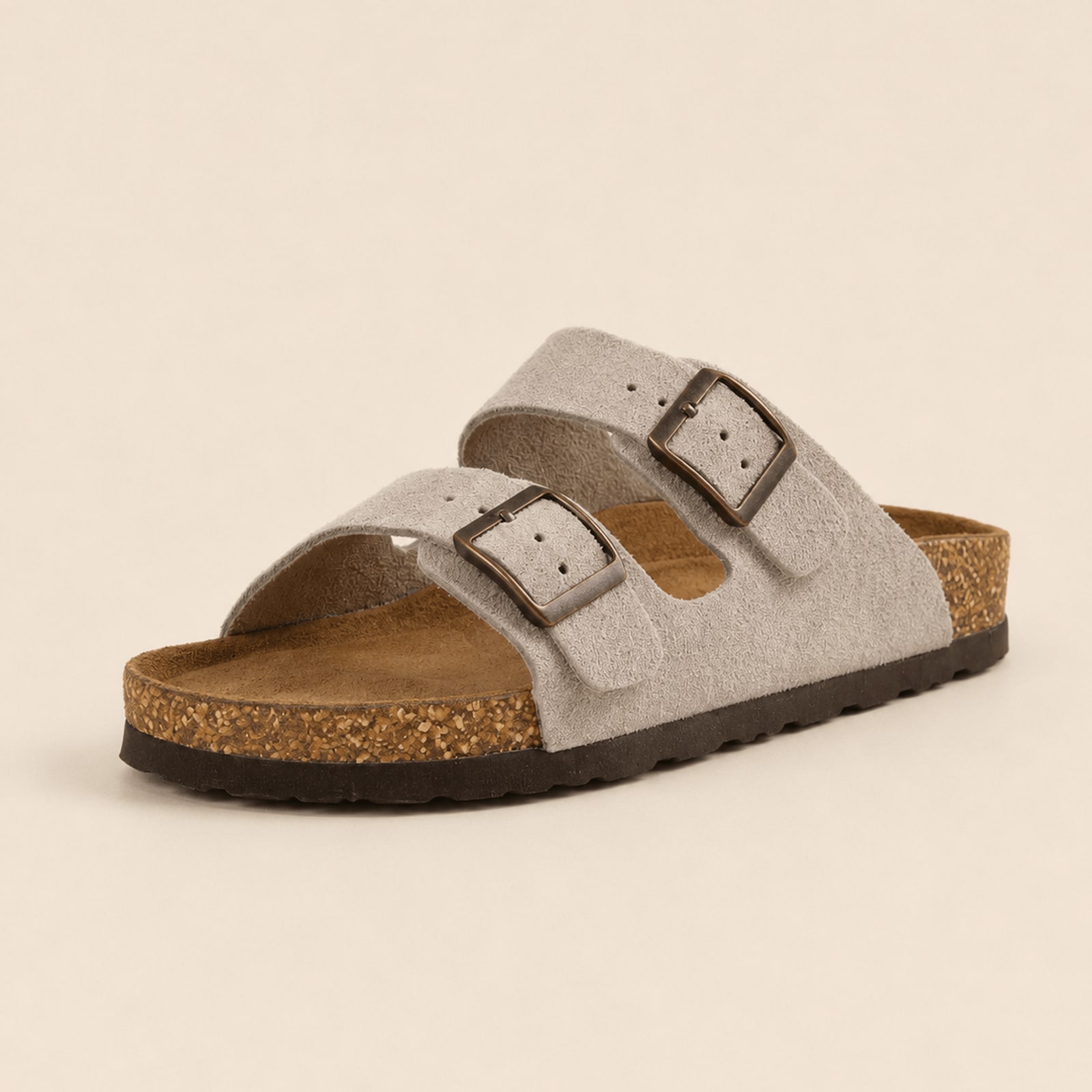 Premium Genuine Suede Sandals by Qomfort