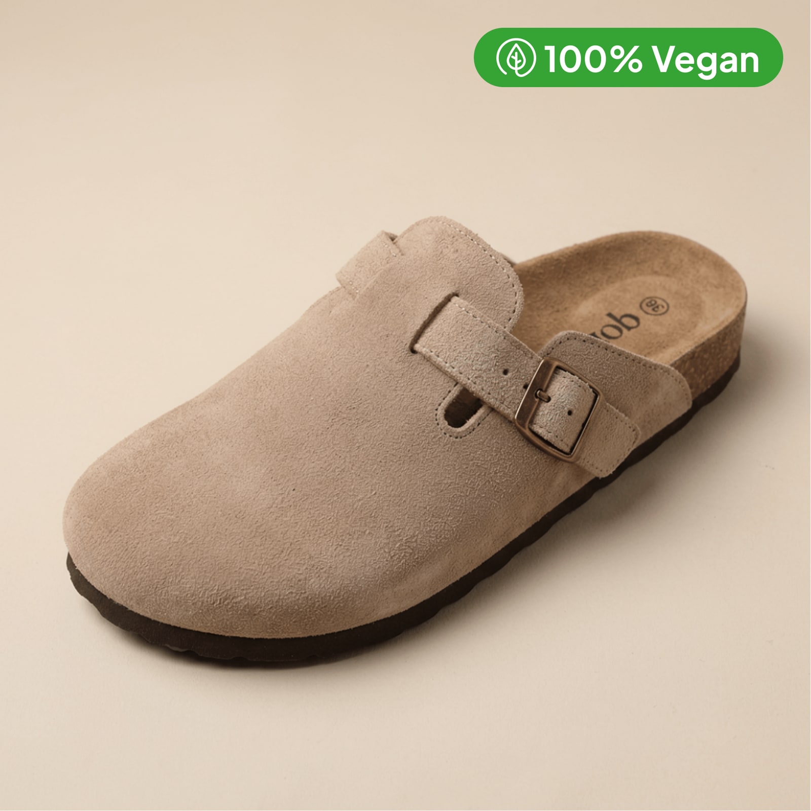 100% Vegan Suede Clogs by Qomfort