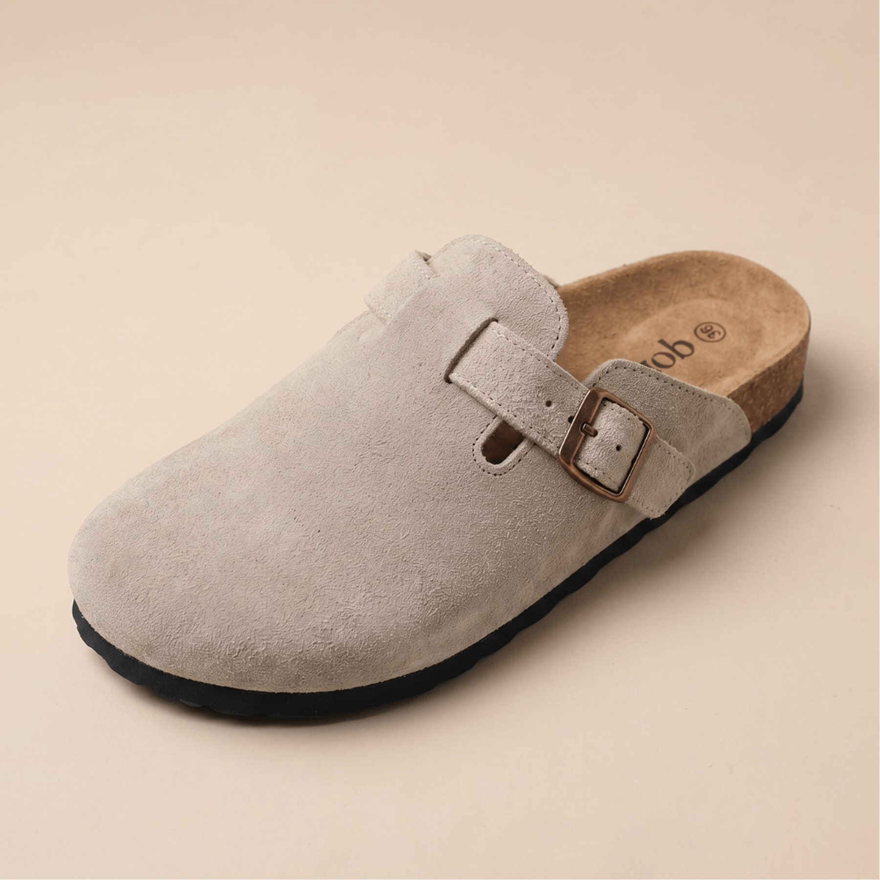 Genuine Suede Clogs by Qomfort