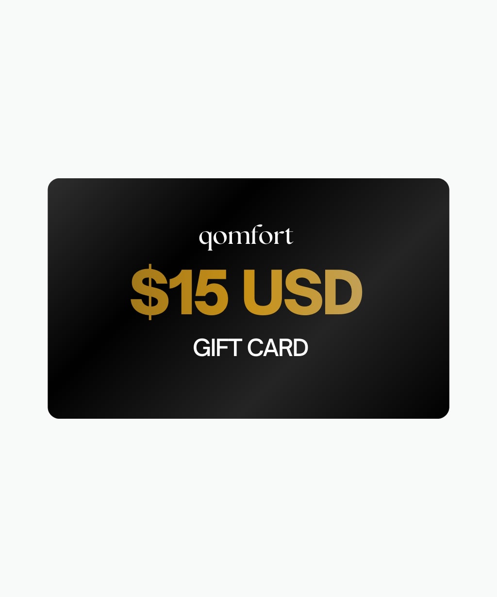 Qomfort Co. Gift Card ($15 USD Value)